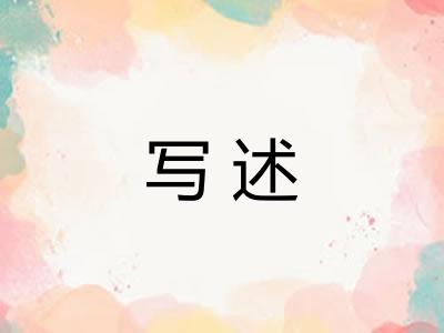 写述