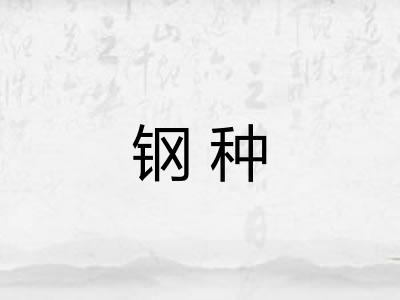 钢种