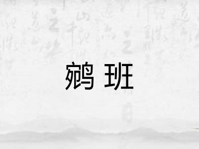 鹓班