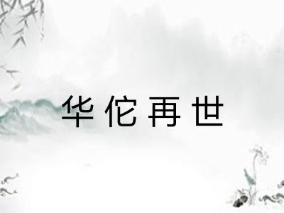华佗再世
