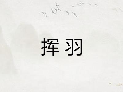 挥羽