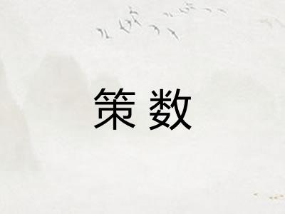 策数