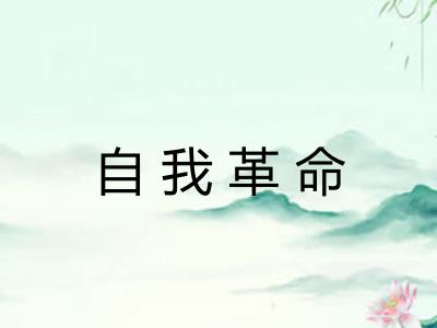 自我革命