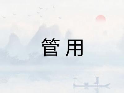管用