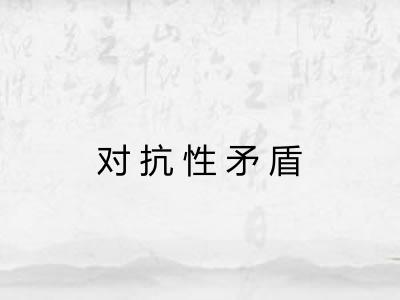 对抗性矛盾