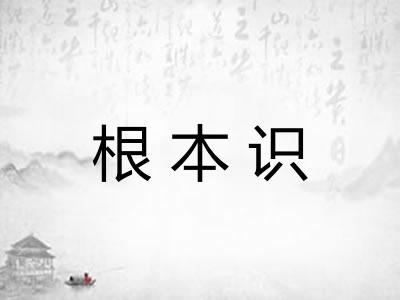 根本识