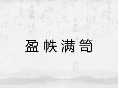 盈帙满笥