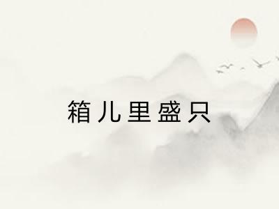 箱儿里盛只