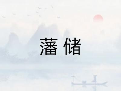 藩储