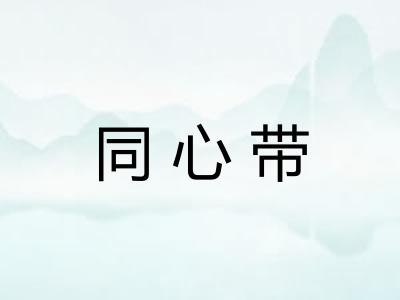 同心带