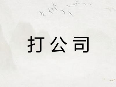 打公司