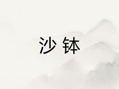 沙钵