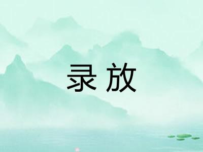 录放