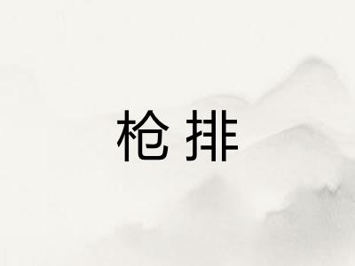 枪排