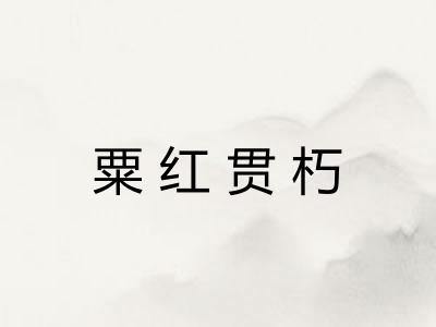 粟红贯朽