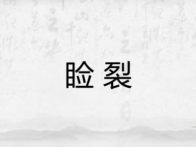 睑裂
