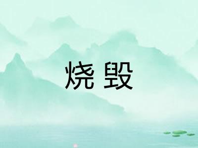 烧毁
