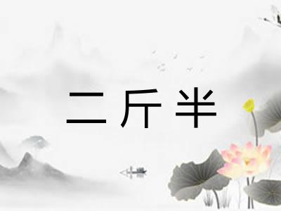 二斤半