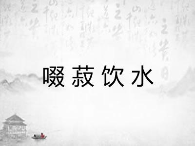 啜菽饮水