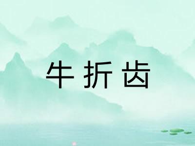 牛折齿