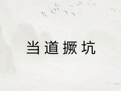 当道撅坑