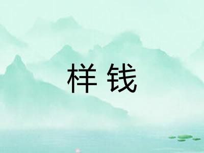 样钱