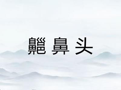 齆鼻头