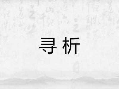寻析