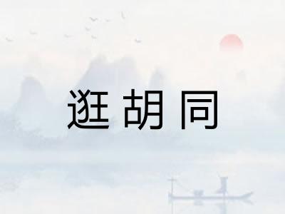 逛胡同
