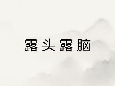 露头露脑