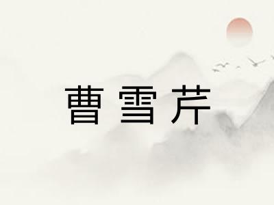 曹雪芹