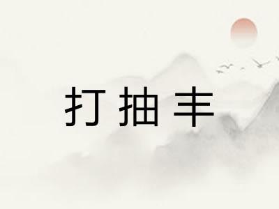 打抽丰