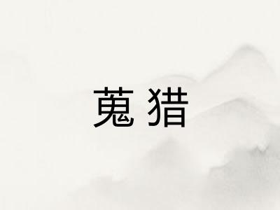 蒐猎