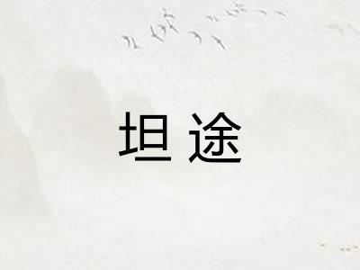 坦途