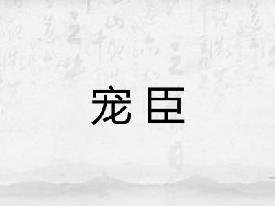 宠臣