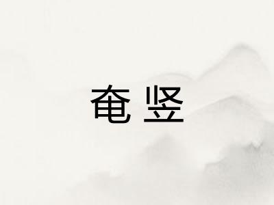奄竖