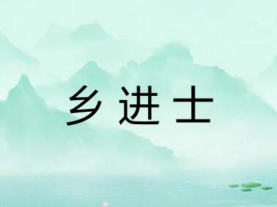 乡进士