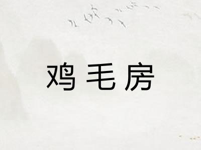 鸡毛房