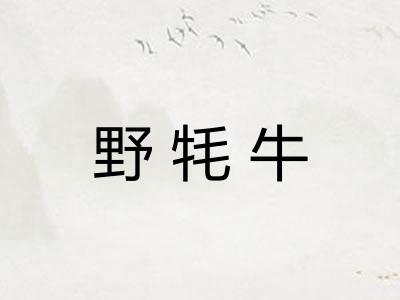野牦牛