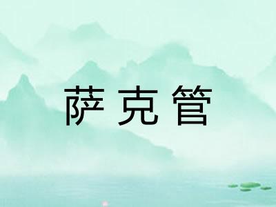 萨克管