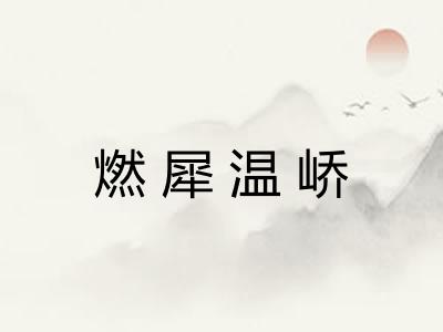 燃犀温峤
