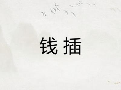 钱插