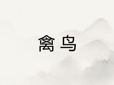 禽鸟