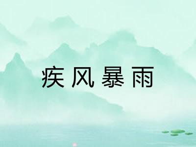 疾风暴雨
