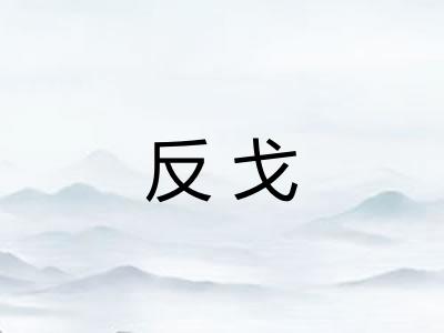 反戈