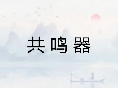 共鸣器