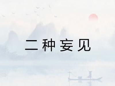 二种妄见