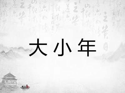 大小年