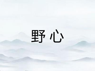 野心