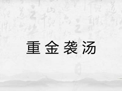重金袭汤